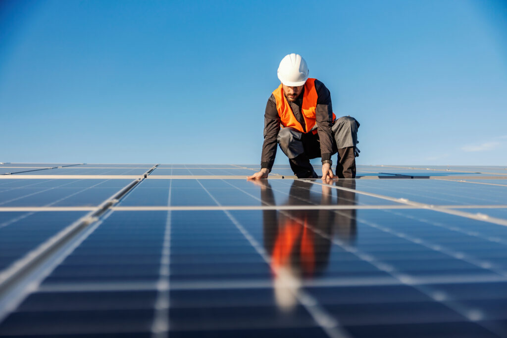Solar install commercial building